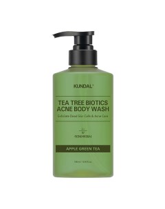 Гель для душа против акне Яблочный зеленый чай Tea Tree Biotics Acne Body Wash Kundal