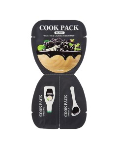 Маска для лица увлажняющая и успокаивающая Cook Pack Black Moisture Calming Rubber Mask Ettang