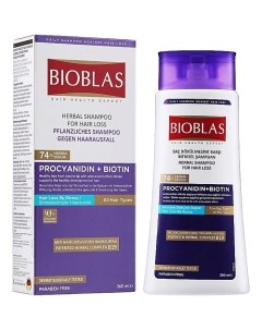 Шампунь для всех типов волос против выпадения с экстрактом виноградных косточек и биотином Procyanid Bioblas