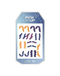 Наклейки для ногтей DECOR WINTER COLLECTION 2D переводные Pink up