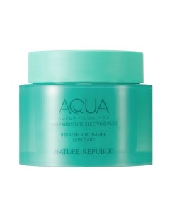 Ночная кремовая маска для лица Super Aqua Max Nature republic