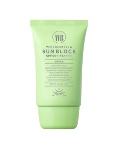 Средство для лица солнцезащитное с экстрактом центеллы азиатской SPF50 PA Vegi Centella Sun Block Gr Wonder bath