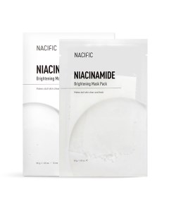 Маска тканевая выравнивающая тон лица с ниацинамидом Niacinamide Brightening Mask Pack Nacific
