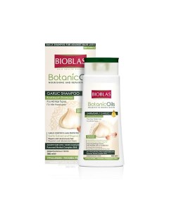 Шампунь против выпадения волос с экстрактом чеснока и оливковым маслом Botanic Oils Bioblas