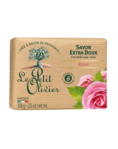Мыло экстра нежное питательное Роза Rose Soap Le petit olivier
