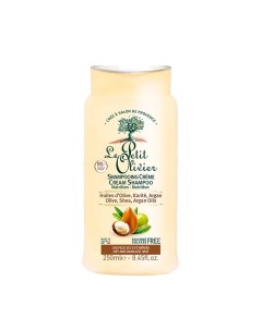 Шампунь крем для сухих и поврежденных волос на основе 3 х масел Olive Shea Argan Oils Cream Shampoo Le petit olivier