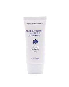 Крем для лица солнцезащитный с экстрактом черники Blueberry Perfect Sunscreen SPF 50 PA Bellflower