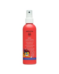БИ САН СЭЙФ Солнцезащитный увлажняющий спрей для детей с легким нанесением SPF50 200 0 Apivita