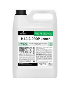Гель для мытья посуды с ароматом лимона MAGIC DROP Lemon 5000 Pro-brite