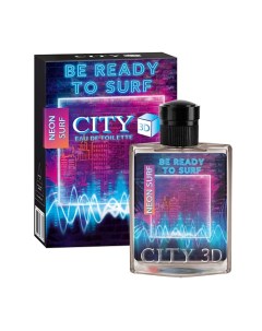 Туалетная вода мужская CITY 3D Neon Surf 90 City parfum