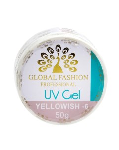 Гель для наращивания ногтей камуфляж 6 Yellowish 6 50 г Global fashion