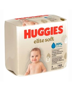 Влажные салфетки Elite Soft для новорожденных 168 Huggies