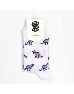 Носки Дино фиолетовый Super socks