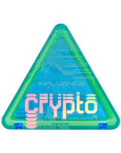 Хайлайтер CRYPTO с сияющими розовыми частицами Influence beauty