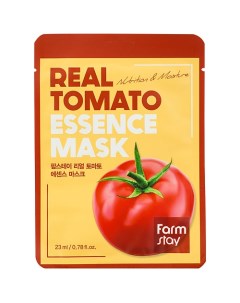 Маска для лица тканевая с экстрактом томата Real Tomato Essence Mask Farmstay