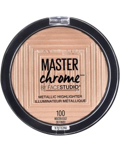 Хайлайтер для лица Master Chrome для сияния кожи Maybelline new york