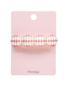 Заколка для волос PINK AND WHITE CIRCLES Twinkle
