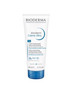 Крем Ультра для увлажнения нормальной и сухой кожи лица и тела Atoderm 200 0 Bioderma