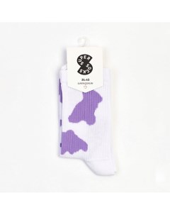 Носки Коровка фиолетовая Super socks