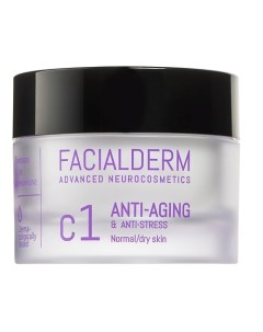 Крем для лица антивозрастной для нормальной и сухой кожи C1 Anti Aging Anti Stress Face Cream Facialderm