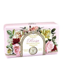 Мыло кусковое Роза Rosa Scented Soap Fiori dea