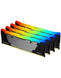 Модуль памяти DDR4 32GB 4 8GB KF432C16RB2AK4 32 Renegade RGB 3200MHz CL16 1RX8 1 35V 288 pin 8Gbit Kingston fury