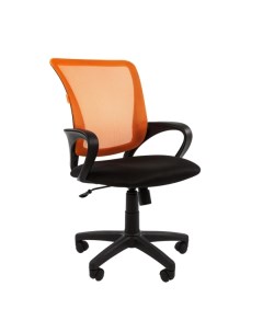 Кресло компьютерное Chairman 969 ткань сетка черный оранжевый 969 ткань сетка черный оранжевый
