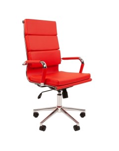 Кресло компьютерное Chairman 750 экокожа красный 750 экокожа красный