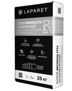 Плиточный клей Monolith Усиленный 25кг Laparet