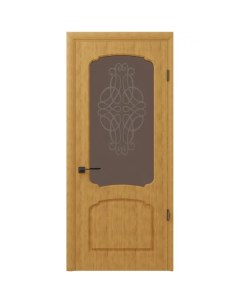Дверь межкомнатная хелли остекленная шпон цвет дуб натуральный 70x200 см Без бренда