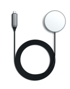 Зарядное устройство Magnetic Wireless Charging Cable 7 5W для Apple iPhone Space Grey ST UCQIMCM Satechi