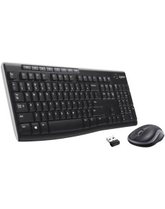 Комплект мыши и клавиатуры MK270 черный черный USB 920 003381 Logitech