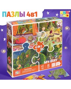 Пазлы 4 в 1 Puzzle time