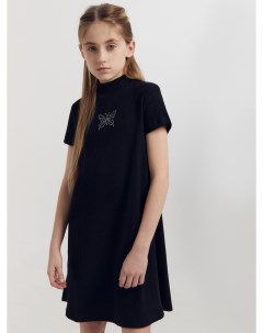Платье для девочек в черном цвете с печатью Mark formelle