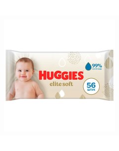 Влажные салфетки Elite Soft для новорожденных 56 Huggies