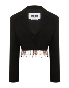 Жакет из вискозы и льна Msgm