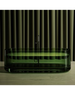 Ванна Kristall AT9708Emerald прозрачная зеленая Abber