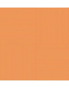 Плитка напольная Кураж 2 оранжевая Нефрит керамика