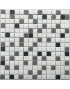 Мозаика стеклянная Mix 32 7x32 7 см цвет черно серый 20 шт Artens