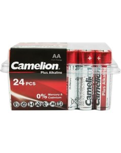 Батарейка алкалиновая Camelion Plus Alkaline LR6 PB24 AA 24 шт Без бренда