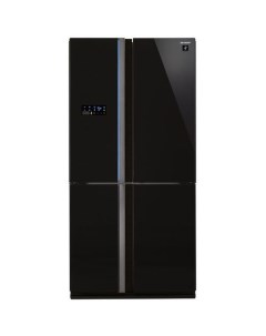Холодильник трехкамерный SJ FS97VBK черное стекло Sharp