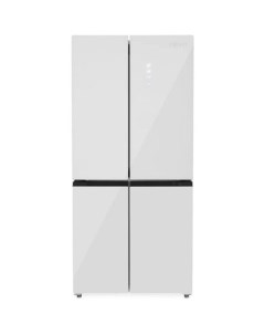 Холодильник трехкамерный ZRCD430W инверторный белое стекло Zugel
