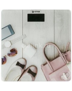 Напольные весы VT 8074 PK до 180кг цвет розовый Vitek