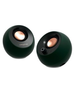 Колонки Bluetooth Pebble Pro 2 0 черный темно зеленый Creative