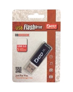 Флешка USB DB8002U3 16ГБ USB3 0 черный Dato