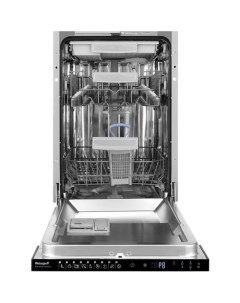 Встраиваемая посудомоечная машина BDW 4539 DC INVERTER узкая ширина 45см полновстраиваемая загрузка  Weissgauff