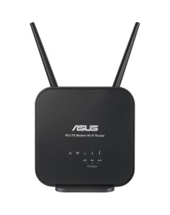 Wi Fi роутер 4G N12 N300 черный Asus
