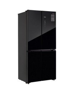 Холодильник двухкамерный RCD 482I No Frost Side by Side инверторный черное стекло Tesler