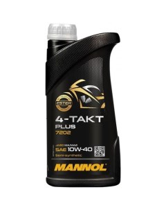 Моторное масло 4 Takt Plus 10W 40 1л полусинтетическое Mannol