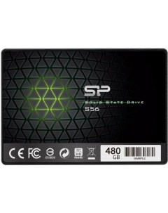 SSD накопитель Slim S56 480ГБ 2 5 SATA III SATA Silicon power